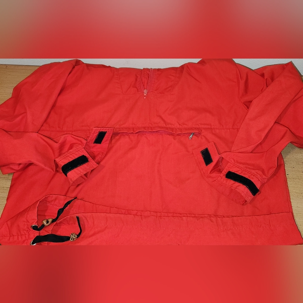Vintage Woolrich Large Red Pullover Jacket - image 4